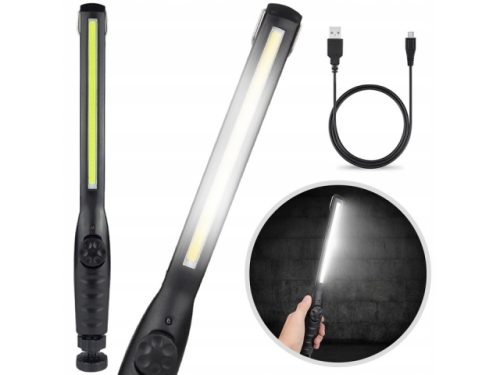 LAMPA WARSZTATOWA LATARKA LED MOCNA 800LM + MAGNES