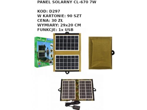 PANEL SOLARNY CL-670 7W