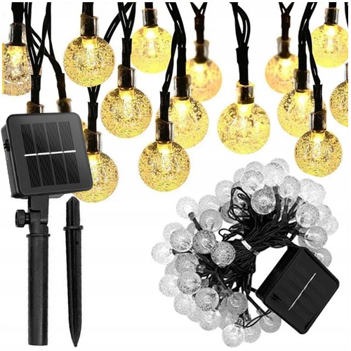 Lampa na kablu ogród 6m 40 kulek